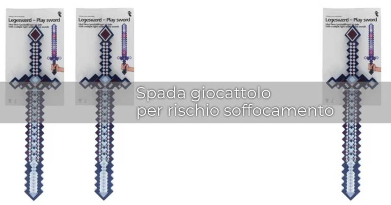 Flying Tiger Copenhagen ritira spada giocattolo per potenziale rischio soffocamento