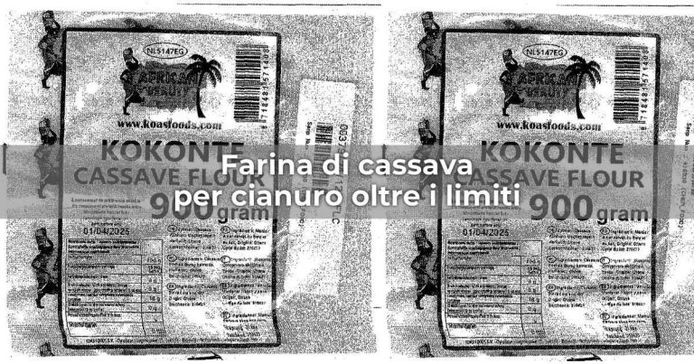 Richiamo di farina di cassava per cianuro oltre i limiti