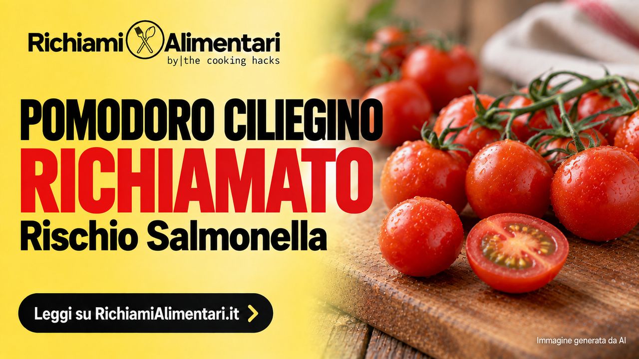 Pomodoro ciliegino richiamato per Salmonella