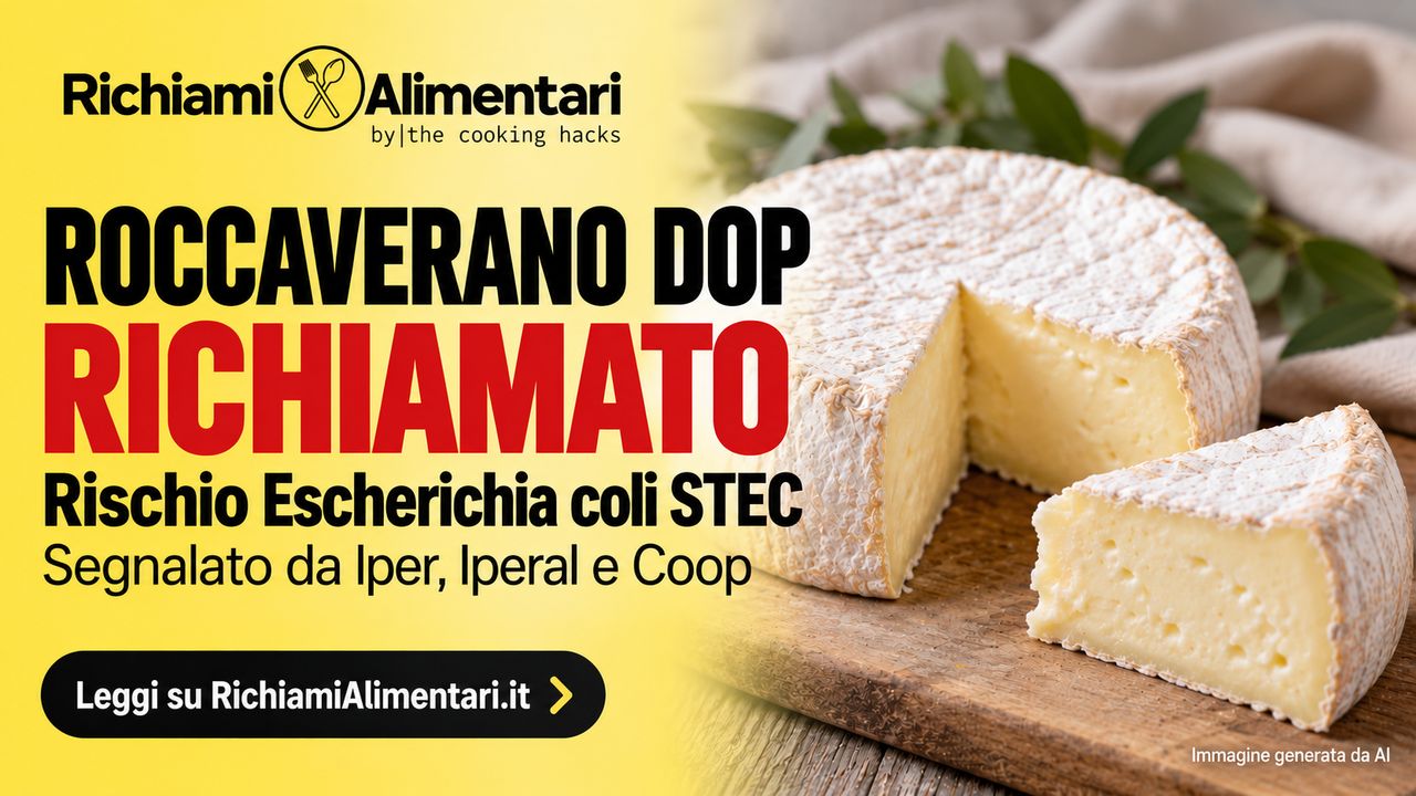 Roccaverano DOP AgriLanga richiamato per Escherichia coli STEC: lotto e scadenza