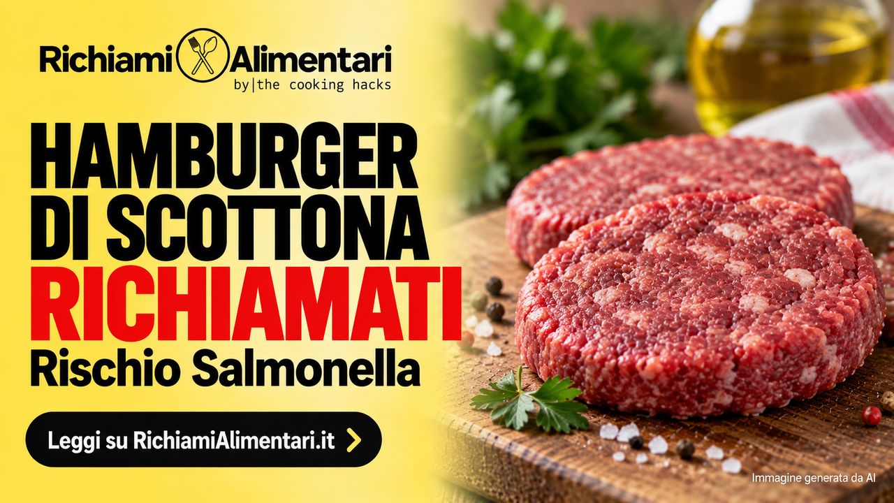 Hamburger di scottona Gran Selezione richiamati per Salmonella